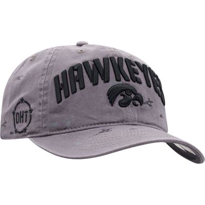 Men's Top of the World Gray Iowa Hawkeyes OHT Military Appreciation Runner Adjustable Hat