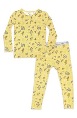 Bellabu Bear Kids' Harvest Fitted Two-Piece Pajamas