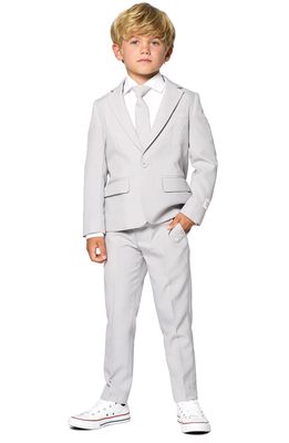 OppoSuits Groovy Grey Two-Piece Suit with Tie