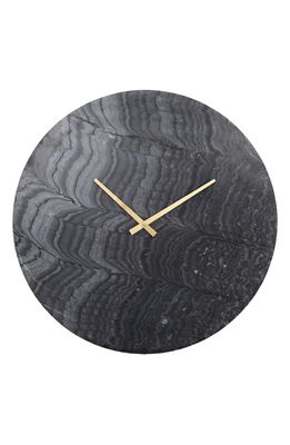 Renwil Devlin Wall Clock in Grey Marble