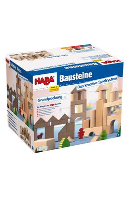 HABA Starter Wooden Building Blocks in Brown