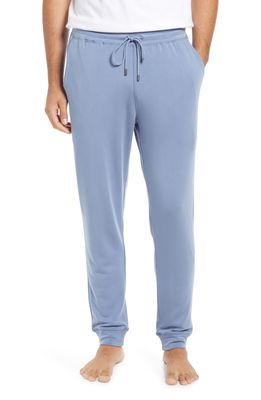 Daniel Buchler Fleece Jogger Pajama Pants in Blue