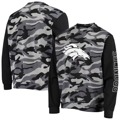 Men's FOCO Black Denver Broncos Camo Long Sleeve T-Shirt