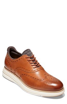 Cole Haan Original Grand Ultra Wingtip in Ch British Tan Leather/Ivory