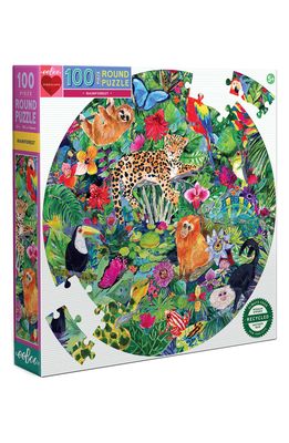 eeBoo Rainforest 100-Piece Puzzle in Green