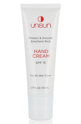 UNSUN Protect & Smooth Emollient Rich Hand Cream SPF 15