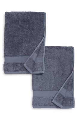 Boll & Branch Plush Set of 2 Organic Cotton Hand Towels in Mineral