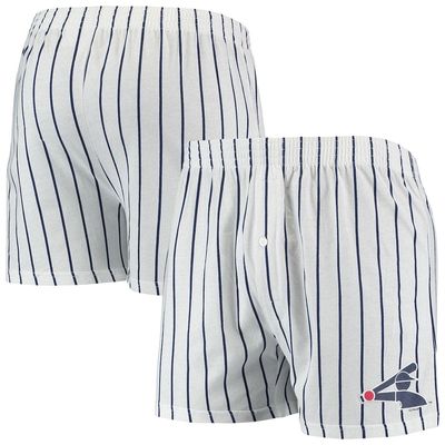 Men's Concepts Sport White/Navy Chicago White Sox Vigor Pinstripe Boxer Shorts