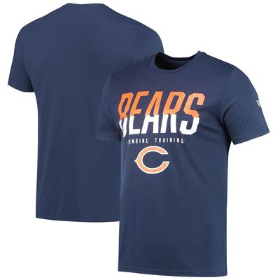 Men's New Era Navy Chicago Bears Combine Authentic Big Stage T-Shirt