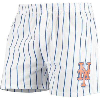 Men's Concepts Sport White New York Mets Vigor Boxer Shorts