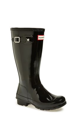 Hunter 'Original Gloss' Rain Boot in Black