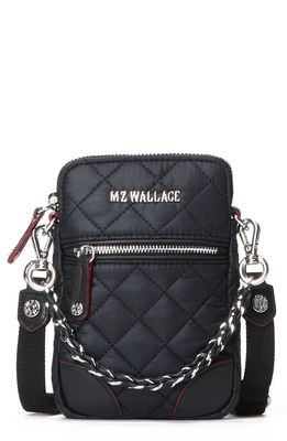 MZ Wallace Micro Crosby Crossbody Bag in Black/Black