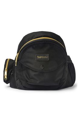 TushBaby Hip Seat Carrier in Black/Gold