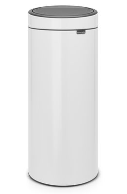 Brabantia Touch Top Trash Can in White