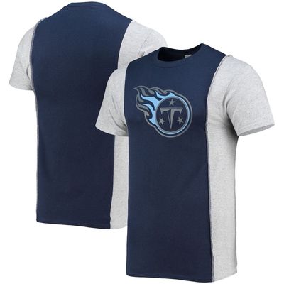 Men's Refried Apparel Navy/Heathered Gray Tennessee Titans Sustainable Split T-Shirt