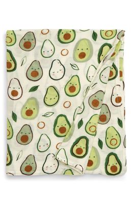 Loulou Lollipop Avocado Muslin Swaddle Blanket in Green
