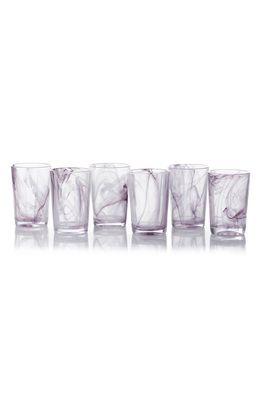 Fortessa Swirl Set of 6 Highball Glasses in Purple