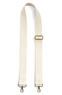 Madewell The Crossbody Bag Strap: Webbing Edition in Solid Heather Natural