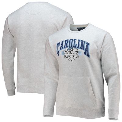 Men's League Collegiate Wear Heathered Gray North Carolina Tar Heels Upperclassman Pocket Pullover Sweatshirt in Heather Gray
