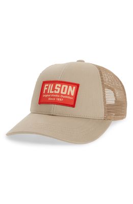 Filson Trucker Hat in Khaki Hardware