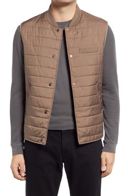 Stone Rose Water Repellent Puffer Vest in Taupe