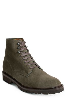 Allen Edmonds Higgins Waterproof Lug Sole Boot in Loden Suede