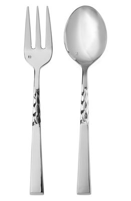 Fortessa Wrought 2-Piece Serving Set in Silver