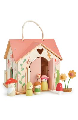 Tender Leaf Toys Rosewood Cottage Wooden Dollhouse Set in Multi
