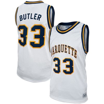 Men's Original Retro Brand Jimmy Butler White Marquette Golden Eagles Alumni Basketball Jersey