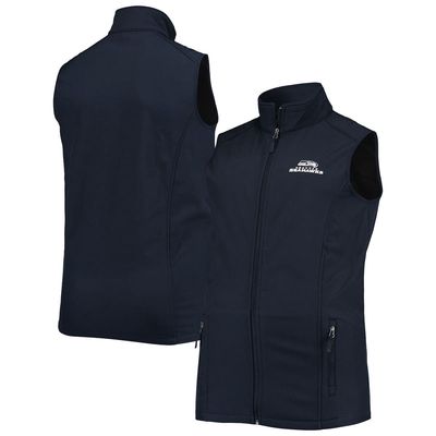 Men's Dunbrooke College Navy Seattle Seahawks Big & Tall Archer Softshell Full-Zip Vest
