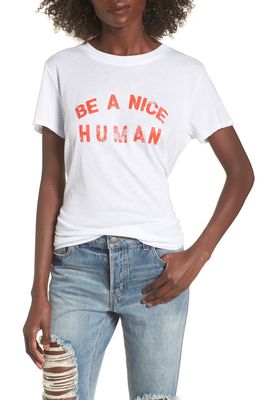 Sub Urban Riot Be A Nice Human Tee in White