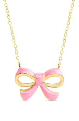 Lily Nily Bow Pendant Necklace in Gold