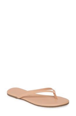 TKEES Foundations Matte Flip Flop in Nude Beach