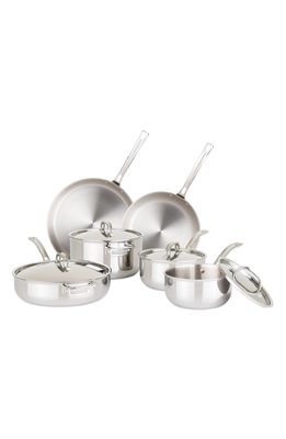 Viking 7-Ply Titanium 10-Piece Cookware Set with Bonus 15-Piece Cutlery Set in Multi