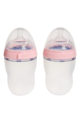 Comotomo Set of 2 Baby Bottles in Pink