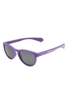 Polaroid 48mm Polarized Round Sunglasses in Violet/Grey