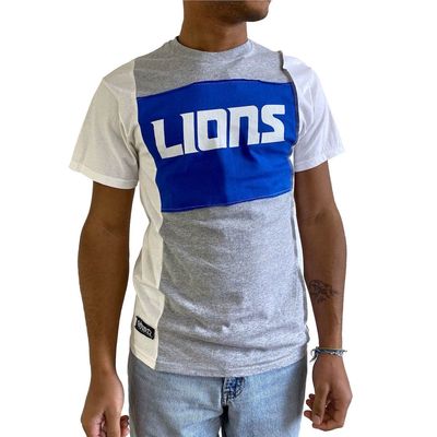Men's Refried Apparel Heather Gray Detroit Lions Sustainable Split T-Shirt