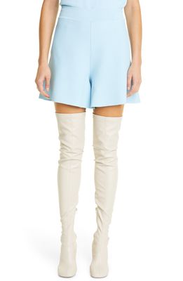 Stella McCartney Strong Silhouette Knit Shorts in 4210 Light Blue