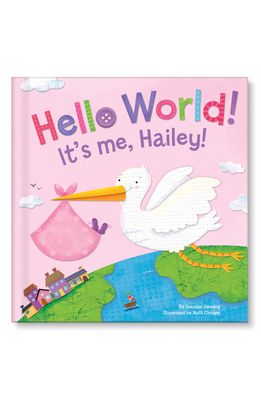 I See Me! 'Hello World' Personalized Book in Pink