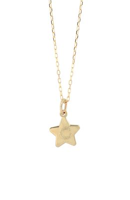 Bony Levy Kids' 14K Gold Star Initial Pendant Necklace in Yellow Gold-C