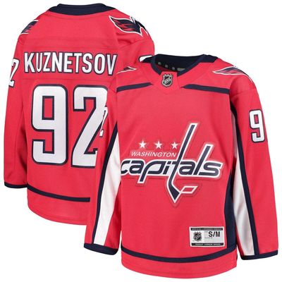 Outerstuff Youth Evgeny Kuznetsov Red Washington Capitals Home Premier Player Jersey