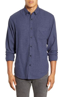 Rails Runson Slim Fit Flannel Button-Down Shirt in Heather Blue