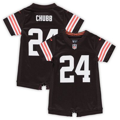 Infant Nike Nick Chubb Brown Cleveland Browns Game Romper Jersey