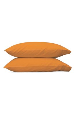 Matouk Nocturne 600 Thread Count Pillowcase in Tangerine