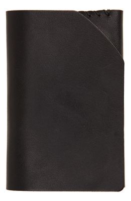Ezra Arthur Cash Fold Deluxe Leather Wallet in Jet Black