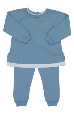 Feltman Brothers Contrast Trim Sweater & Pants Set in French Blue