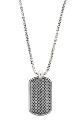 Degs & Sal Dog Tag Pendant Necklace in Silver