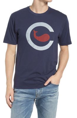 American Needle Men's Archive Brass Tacks Chicago Whales Graphic Tee in New Navy
