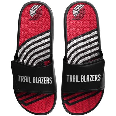 Men's FOCO Portland Trail Blazers Wordmark Gel Slide Sandals in Red