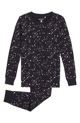 Petit Lem Confetti Fitted Two-Piece Pajamas in 900 Black